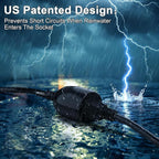 Blackcow Outdoor Power Extension Cord, 50 Ft, IPX6 Waterproof, Cold Weather & - Image 3