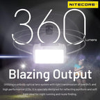 Nitecore NU21 360 Lumen Ultra Lightweight Outdoor Headlamp Dual Beam USB-C - Image 2