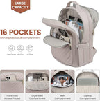 LOVEVOOK Laptop Backpack for Women 15.6 inch, Travel Backpack Purse, - Image 2
