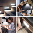 6 Pack Under Cabinet Lighting Wireless, 50 LED Rechargeable Battery Motion - Image 7