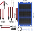 OYMSAE 12W Solar Car Battery Charger Portable 12V Trickle Battery Charger & - Image 4