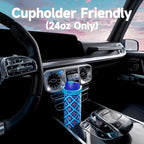 24 oz Insulated Water Bottle for Men: Meoky Stainless Steel Water Bottle - Image 8