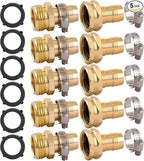 5 Set Garden Hose Repair Connector Kit by BILAL