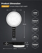 toberich LED Barn Light 4 Packs, 150W 20000LM Yard Area Lights Dusk to Dawn - Image 6