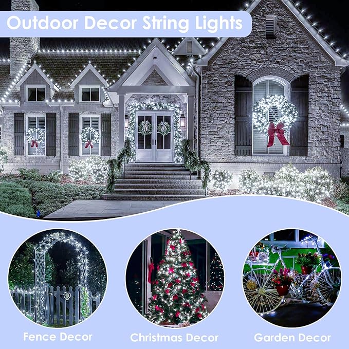 66Ft 200LED Fairy Lights Plug in - Image 5