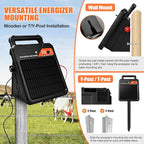 10 Miles Solar Electric Fence Charger 0.16J Portable Fence Energizer, Solar - Image 6