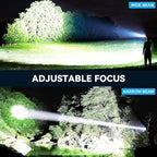 3 Pack Rechargeable LED Flashlights 990, 000 Lumens, Adjustable, 5 Modes - Image 6