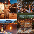 Bosceos 80FT Outdoor G40 LED Globe String Lights Dimmable Waterproof - Image 7