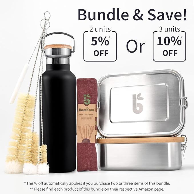 Bambaw 16 oz Stainless Steel Water Bottle, Metal Water Bottle Insulated - Image 8