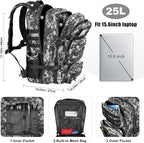 Military Tactical Backpack 25L Day Backpack - Image 3