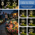 Solar Lights Outdoor, 120LED 8 Pack Fairy Garden Lights Decor - Image 5