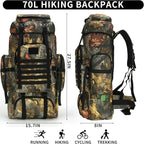 Hiking Backpack for Men 70L/100L Camping Backpack Military Rucksack Molle 3 - Image 2