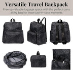 Baggallini Women's Carryall Packable Backpack, Midnight Blossom - Image 5