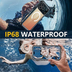 Red2Fire for iPhone 17 Pro Max Case Waterproof, Phone Case 6.9" Black/Clear - Image 2