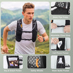 KUYOU Running Vest for Women & Men, Lightweight Hydration Backpack - Image 3
