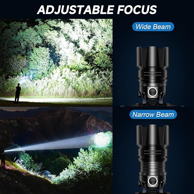 NiaoChao Headlamp Rechargeable, 99000 LM Super Bright LED Head Lamp - Image 5