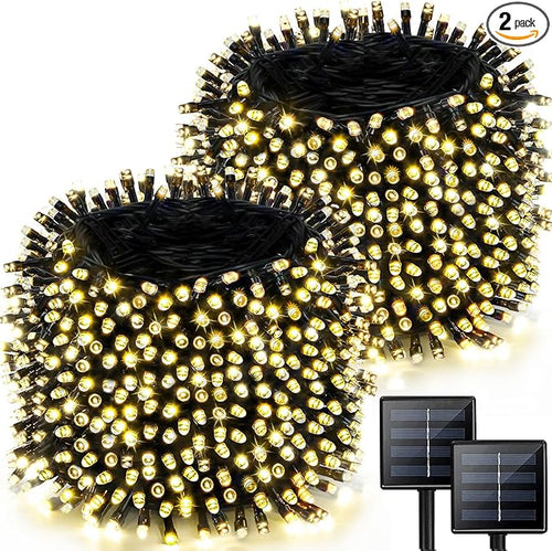 2 Pack 480 LED Solar String Lights by Albelt