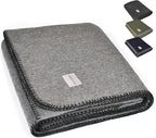 Military Style Wool Blanket – Cushioned, Breathable, Warm & Washable – by GREENCOZY