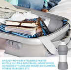 Collapsible Lightweight 20oz Water Bottle, Food-Grade Silicone BPA Free - Image 8