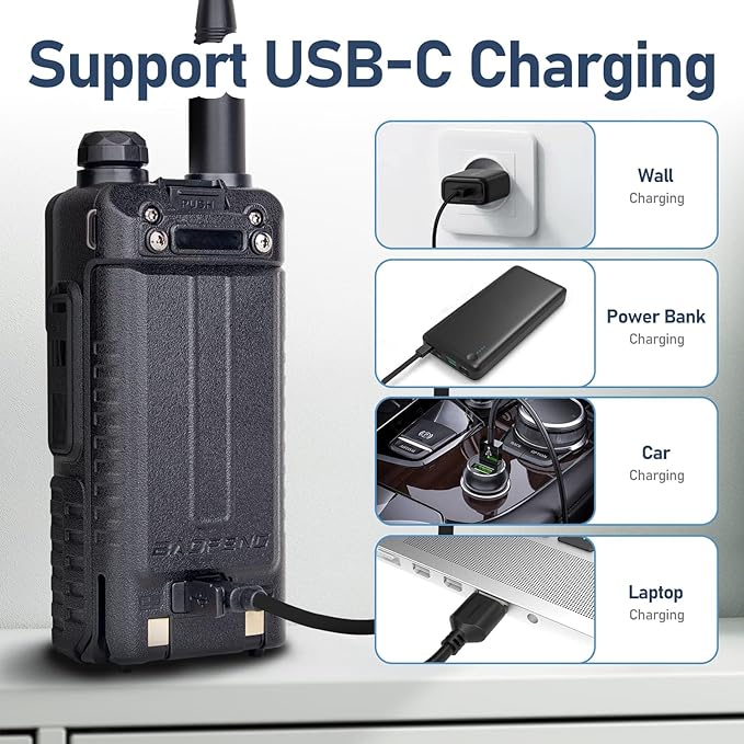 BAOFENG UV-5RM Upgrade Ham Radio, 10W High Power Long Range Two Way Radio - Image 6