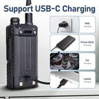 BAOFENG UV-5RM Upgrade Ham Radio, 10W High Power Long Range Two Way Radio - Image 6