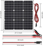 SOLPERK Solar Panel Kit 50W 12V, Waterproof Solar Battery Trickle Charger - Image 6