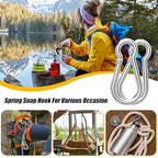 EPHECH 30PCS 4" Heavy Duty Spring Snap Hook, M10 3/8" Galvanized Steel - Image 7