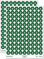 Compass Rose Nautical Star Navigation Map 200+ Round Stickers by Sniggle+Sloth