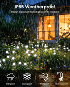 OZS 6 Pack Total 48 LED Solar Firefly Lights Fairy Outdoor - Image 6