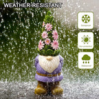 Nacome Solar Garden Outdoor Statues Gnome - Image 6