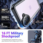 Temdan Compatible with iPhone 17 Case, Waterproof Built-in Screen & Camera - Image 3