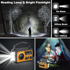 16000mAh Hand Crank Emergency Weather Radio - Image 6