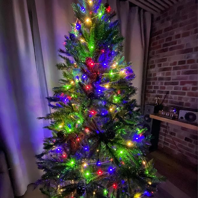 66Ft 200LED Christmas Fairy Lights Plug in, Waterproof String Lights Outdoor & - Image 2