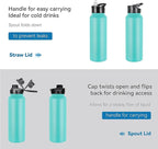 VEGOND 40 oz Insulated Water Bottle Bulk Stainless Steel Metal Water Bottles - Image 5
