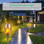 TomCare Solar Lights Outdoor 99 LED Higher & Larger Flickering Flame Solar - Image 6