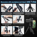 15×55 Monocular Telescope, HD High Powered - Image 5