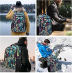Volher Laptop Backpack, Business Travel Anti Theft Slim Durable Laptops Backpack - Image 8