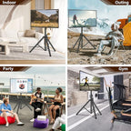 Tripod TV Stand for 23-75 inch Flat Screen/Curved TVs up to 100 lbs, Outdoor TV - Image 3