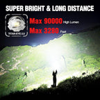 WdtPro Rechargeable LED Flashlights High Lumens, Super Bright 90000LM - Image 5