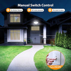 Onforu 3200LM Flood Lights Outdoor, 32W 6500K LED Security Light Switch - Image 4