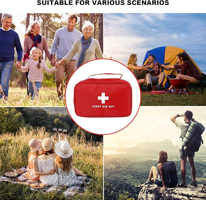 AOUTACC 6pcs First Aid Bag Empty, Waterproof Durable First Aid Kit Bag Empty - Image 5