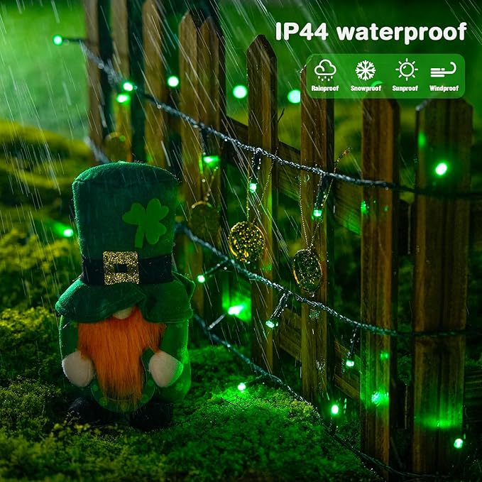 JMEXSUSS 200 LED Christmas Lights Outdoor, 66ft Connectable Green String Lights - Image 5