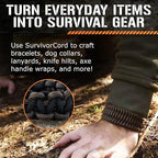 Titan Survival Patented Paracord 550-25ft, 500ft & Color Options - 620LB - Image 4