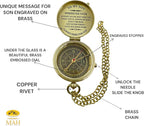 Brass Compass Gift to My Son Never Forget I Love You, Sentimental Keepsake from - Image 9