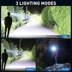 crazybrace Rechargeable Led Headlamp 2Pack, 99000 Lumen Super Bright Head Lamp - Image 3