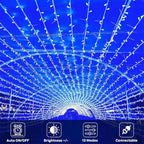 88FT 240LED Extra-Long Connectable String Lights Indoor Outdoor Clear Wire - Image 2