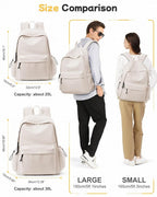 BJLFS Large White Backpack for Women Men, Gym Backpack for Women Foldable - Image 2