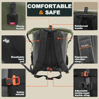 OSAH DRYPAK Waterproof Backpack Dry Bag 25L/35L/55L/85L – Heavy Duty Roll-Top - Image 4