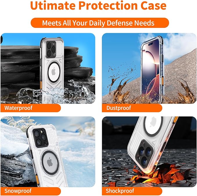 for iPhone 16 Pro Max Waterproof Case Compatible - Image 3