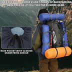 75L Hiking Backpack with Rain Cover Waterproof Camping Backpack Shoes Warehouse - Image 3